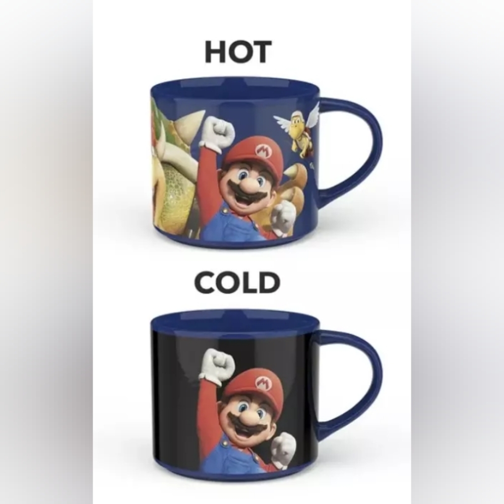 Super Mario Luigi Heat Color Change Ceramic Mug